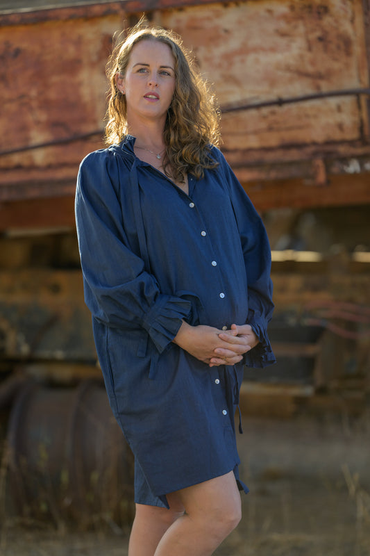 Starfall Premium Linen Dress