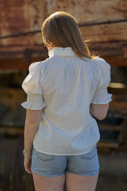 Rusty Rails Top - White