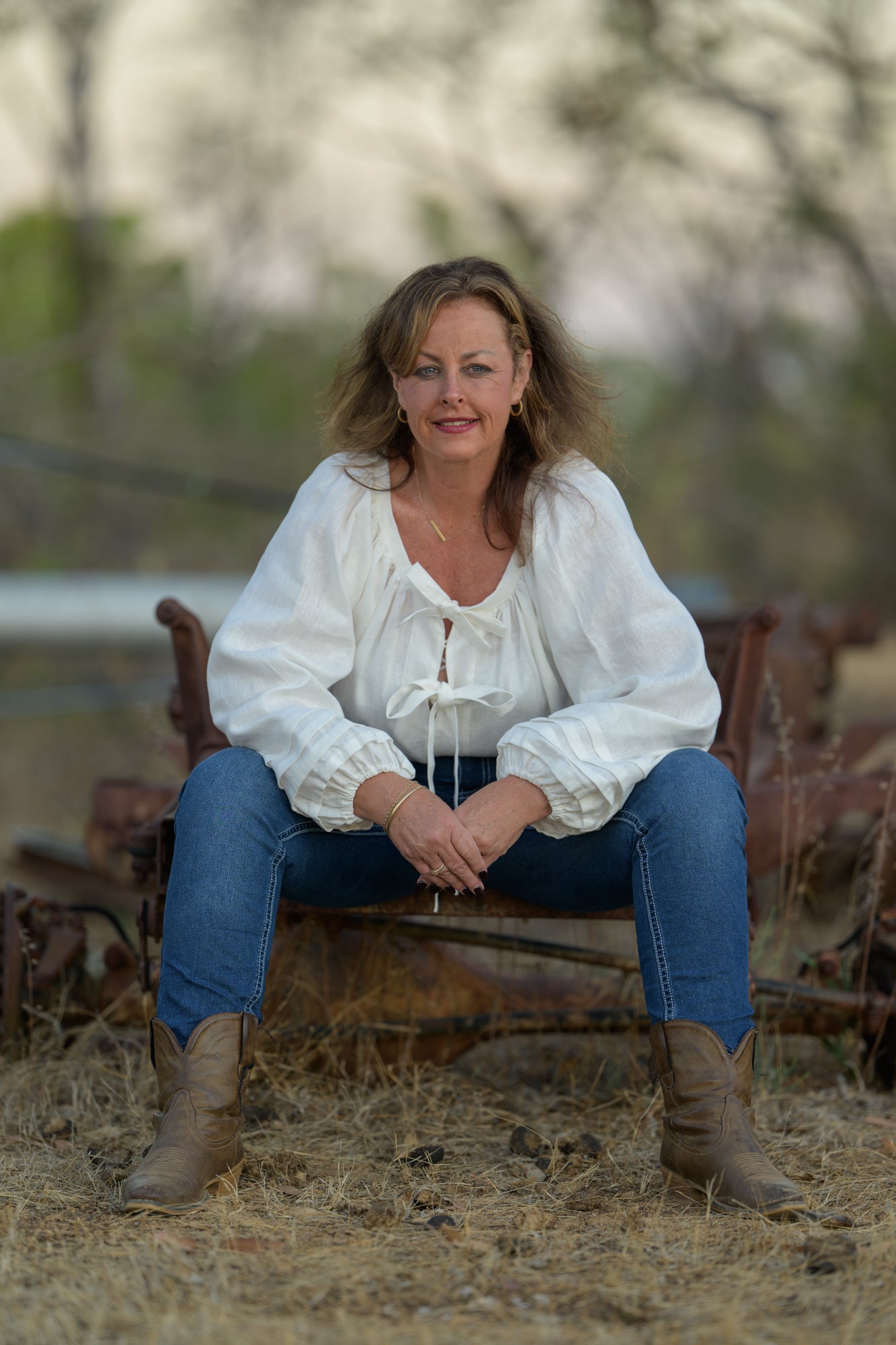 Windmill Smock Top Premium Linen - Cream